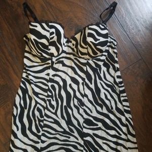 Zebra print lingerie